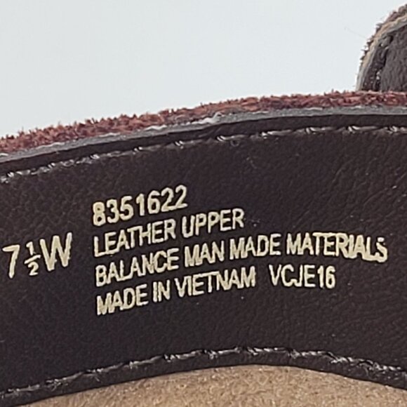 Comfortiva Women's Burgundy Ankle Zip Leather Boots 8351622 US Size 7.5W - Picture 8 of 8